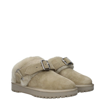 Burberry Green Leather Slipper