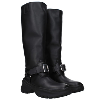 Burberry Black Leather Boot