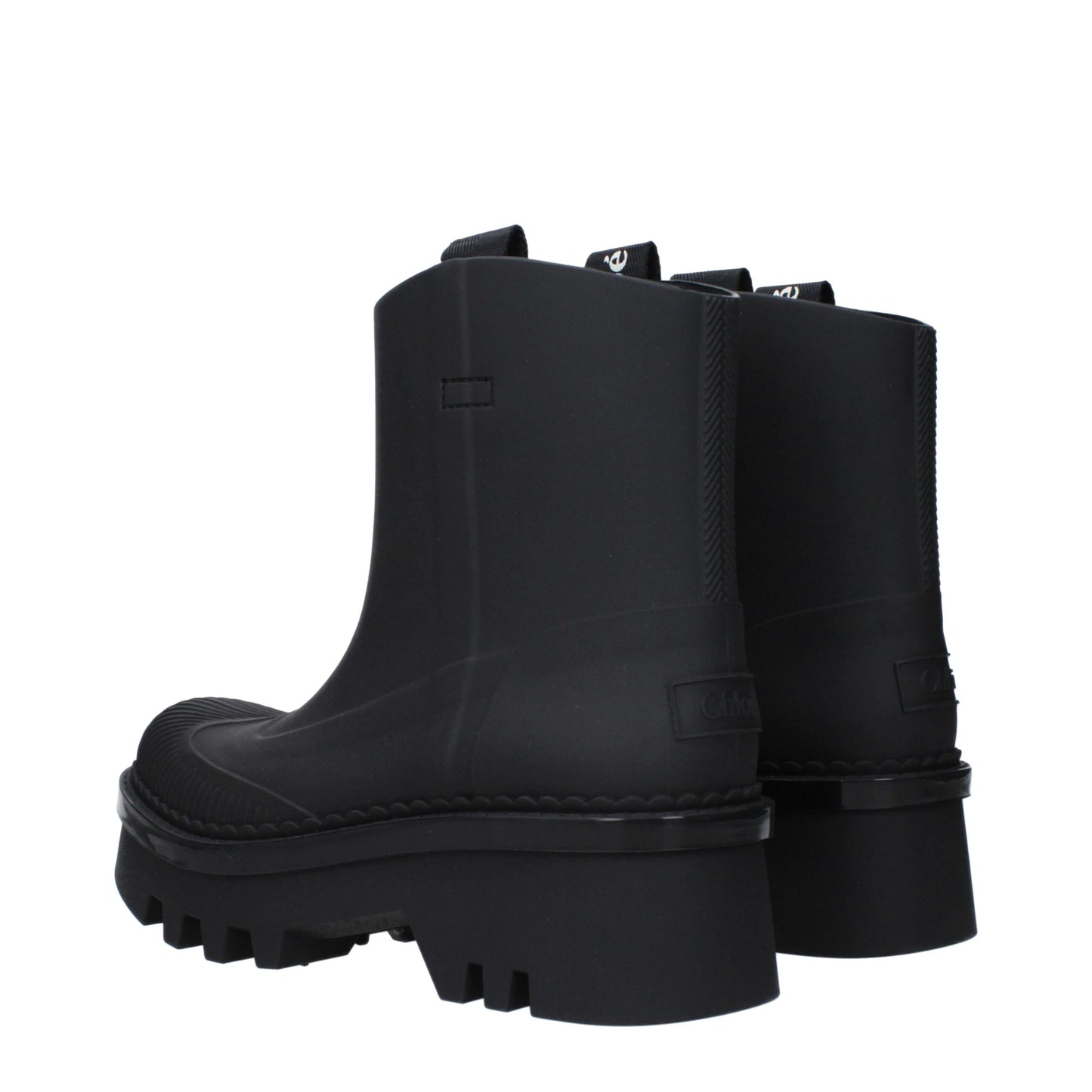 Chloé Black Cotton Ankle