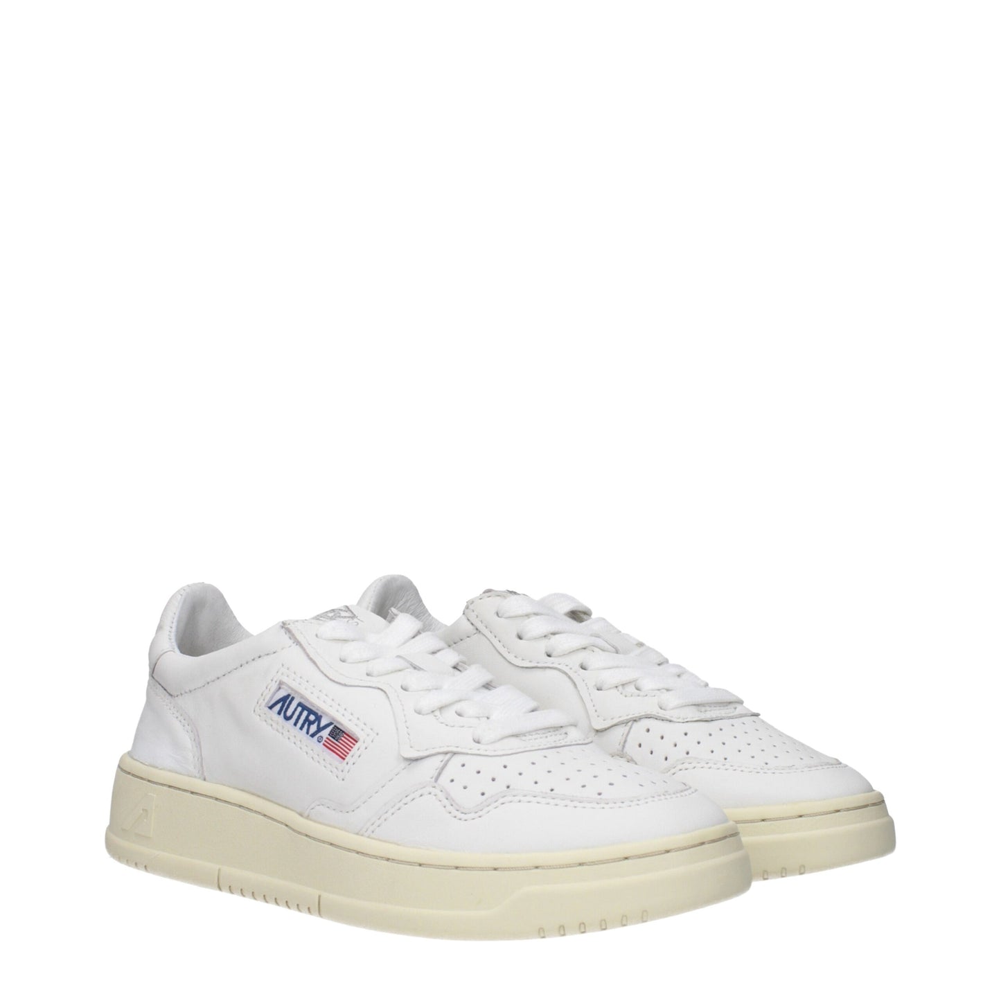 Autry White Leather Sneakers