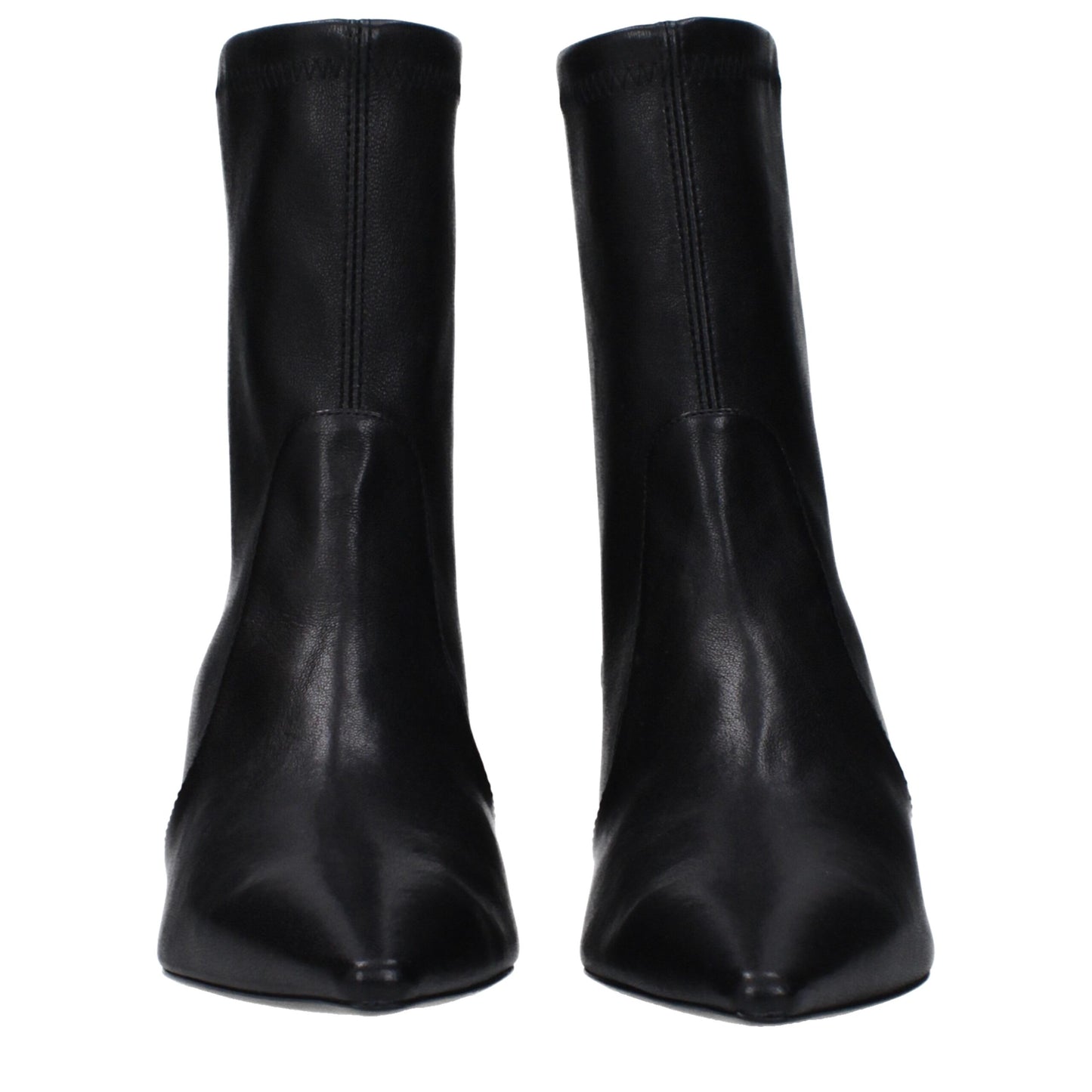 Stuart Weitzman Black Leather Ankle