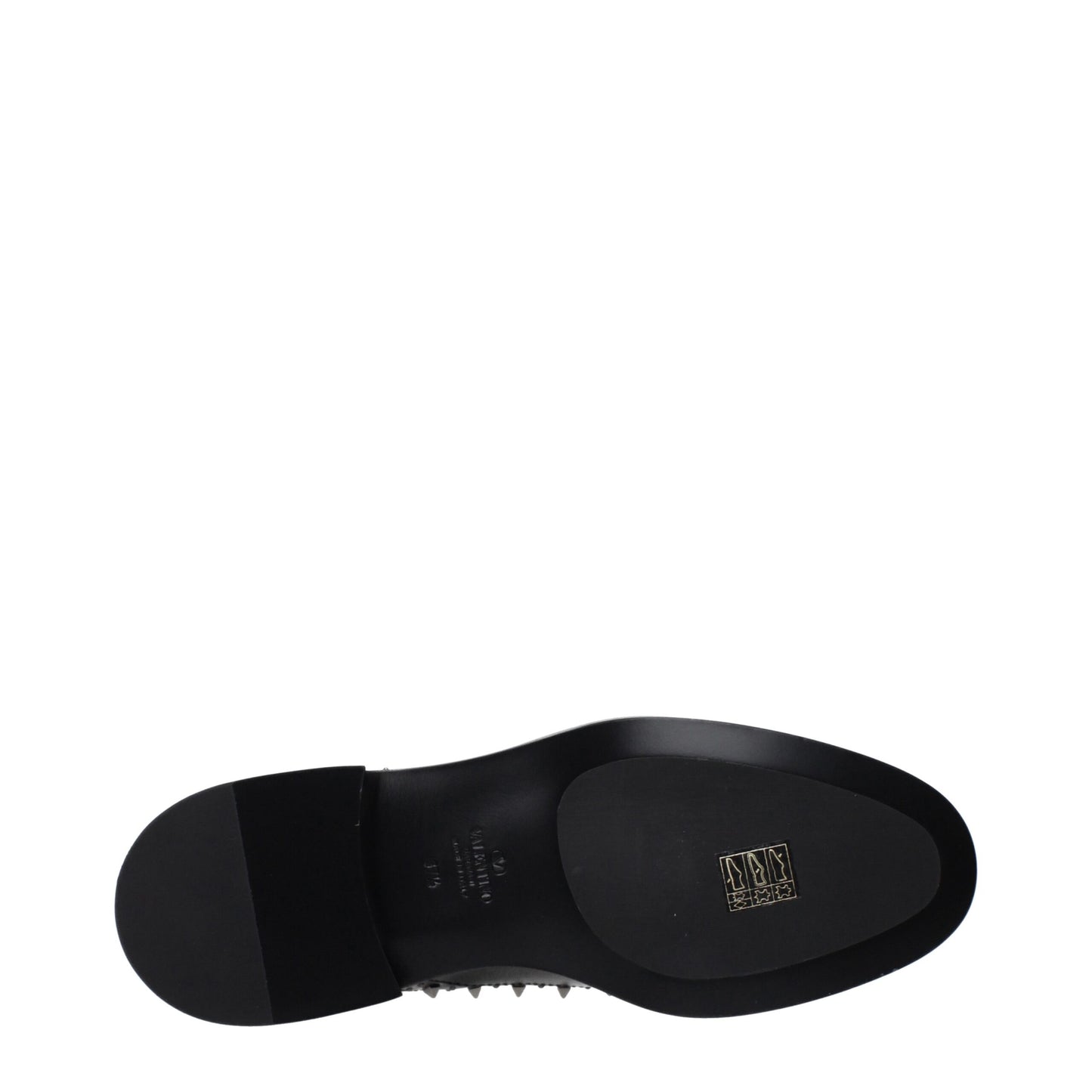 Valentino Garavani Black Leather Oxfords And Derby