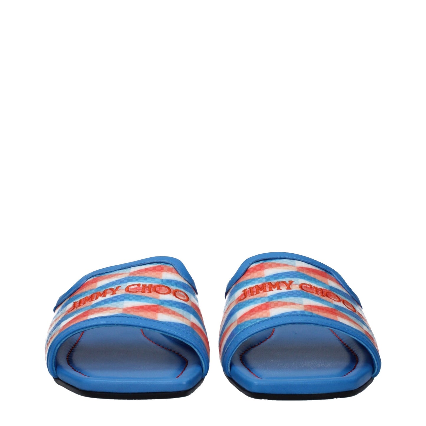 Jimmy Choo Light Blue Fabric Slipper