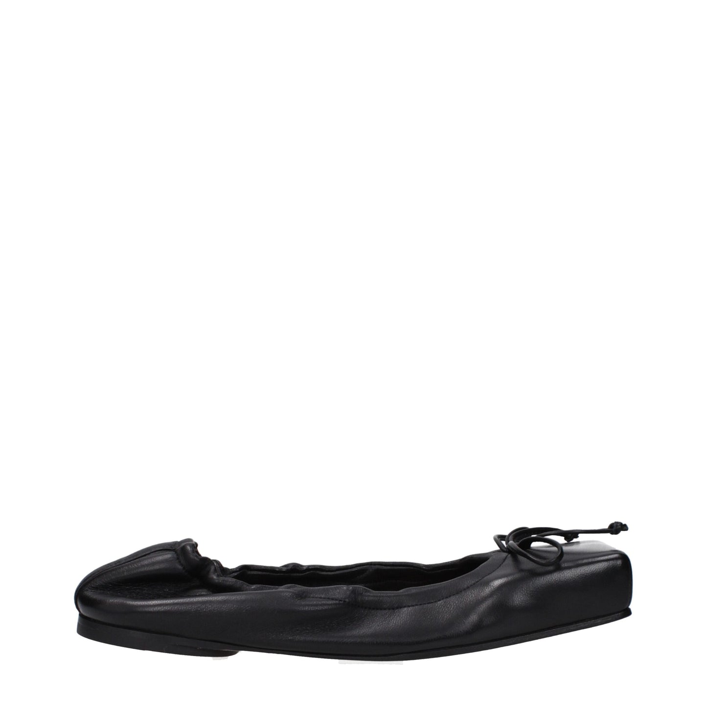 Jacquemus Black Leather Ballet Flat
