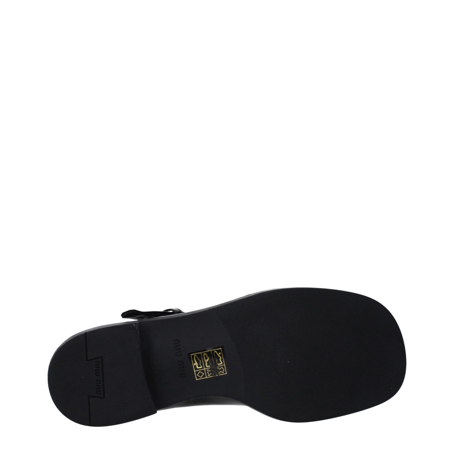 Miu Miu Black Leather Oxfords And Derby