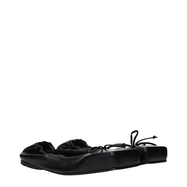 Jacquemus Black Leather Ballet Flat