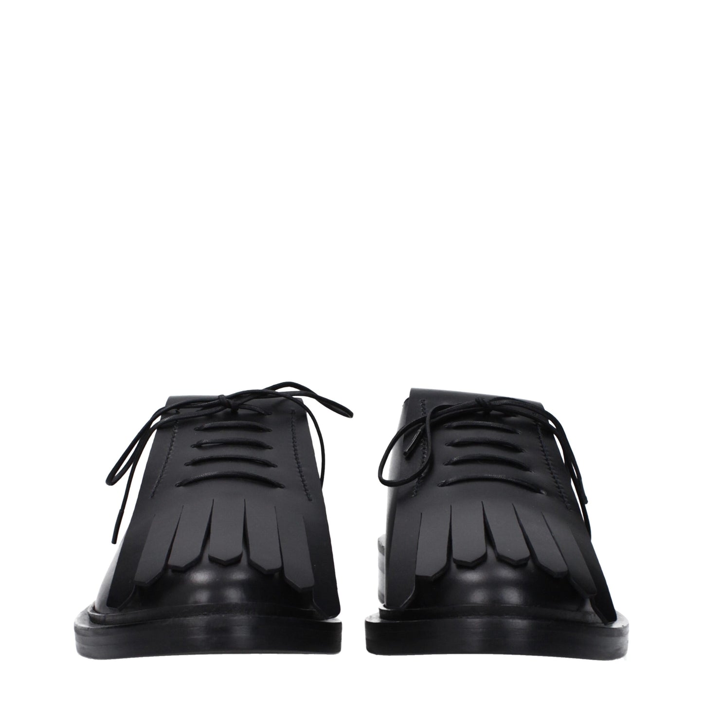 Max Mara Black Leather Oxfords And Derby