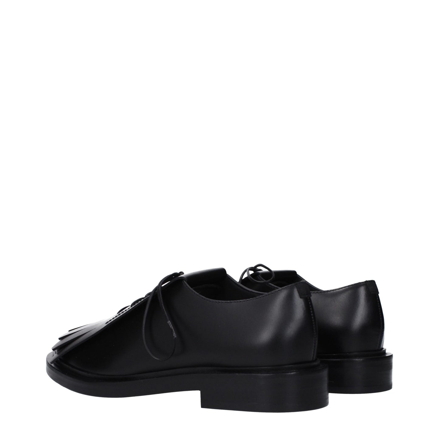 Max Mara Black Leather Oxfords And Derby