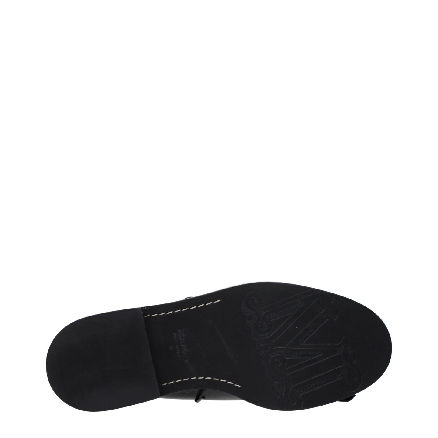 Max Mara Black Leather Oxfords And Derby