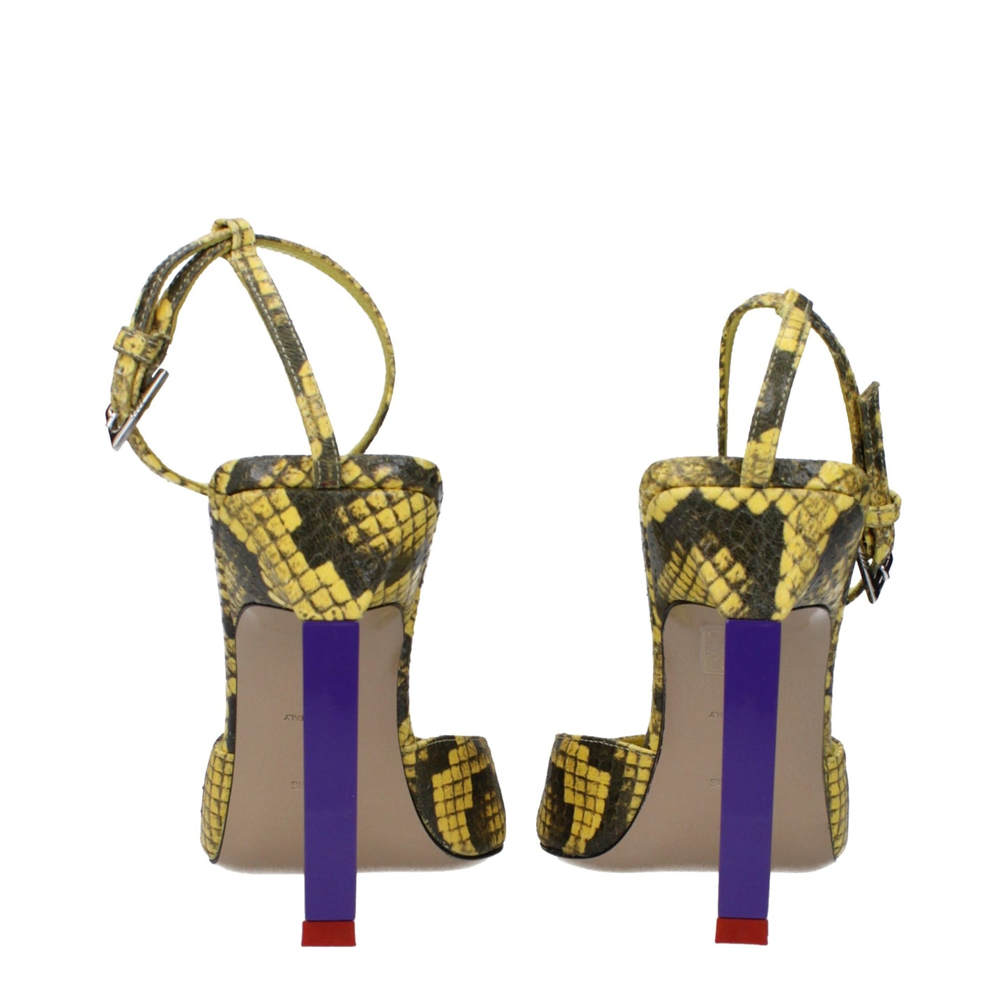 The Attico Yellow Leather Sandal