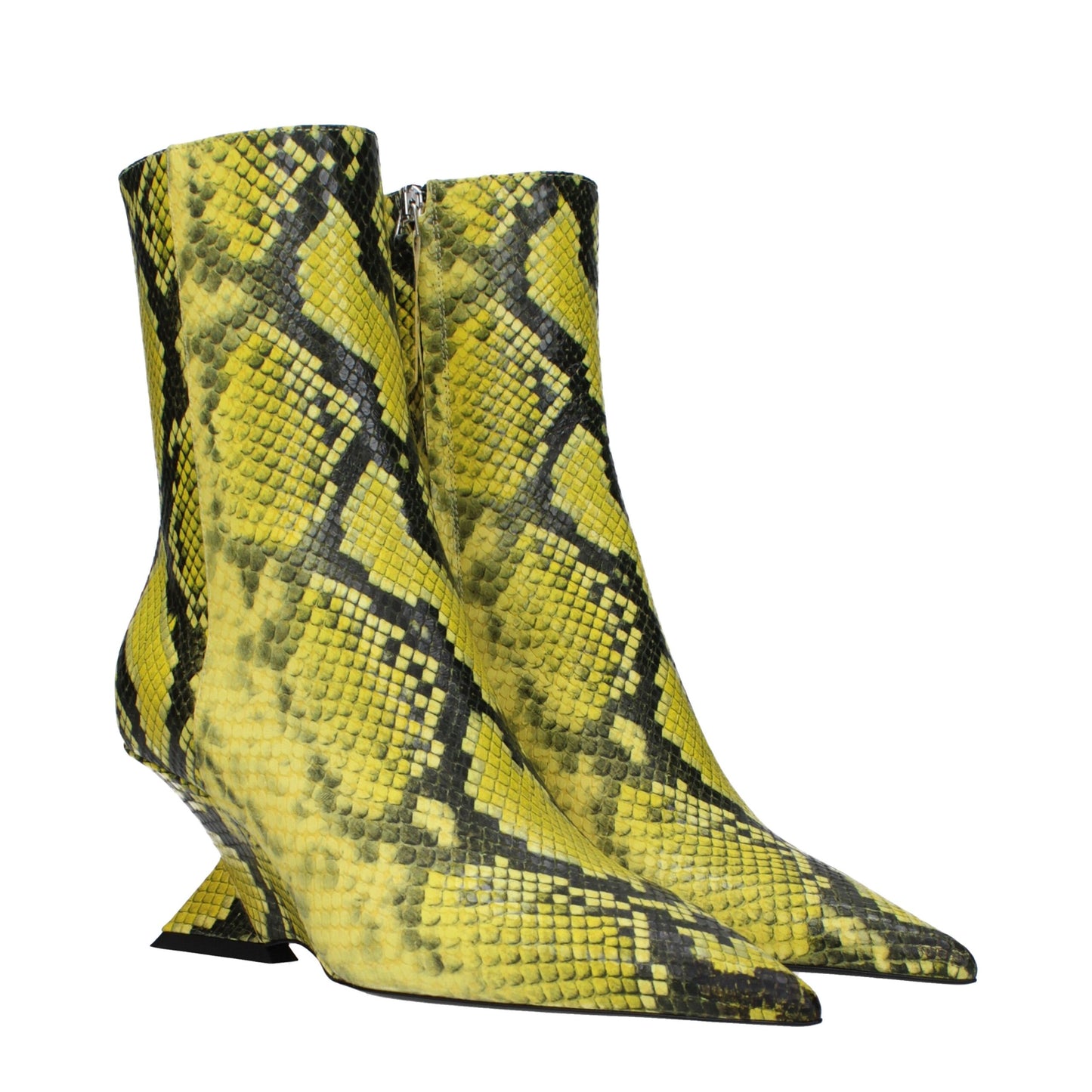 The Attico Yellow Leather Ankle