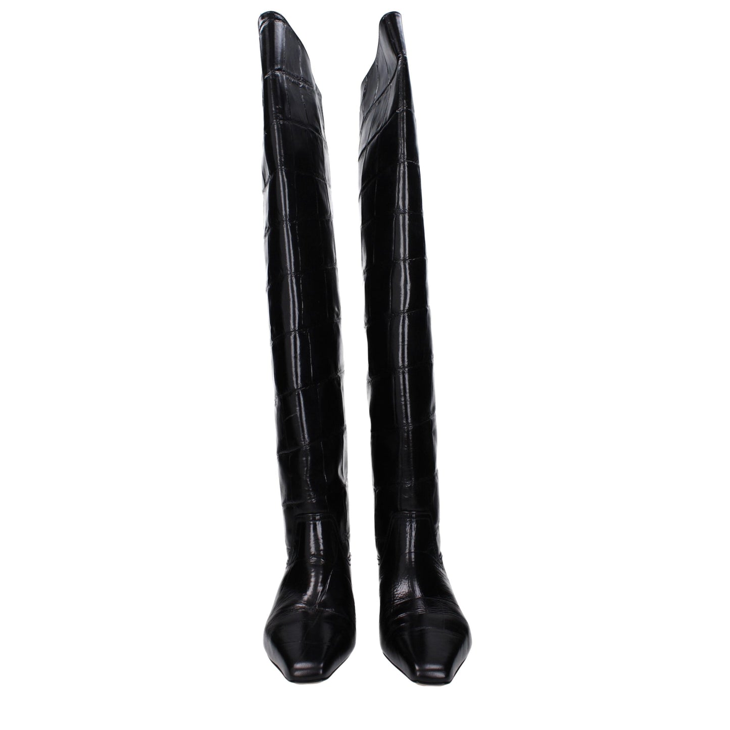 Paris Texas Black Leather Boot