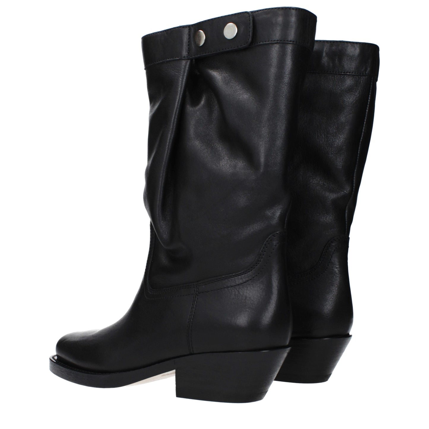 Isabel Marant Black Leather Ankle