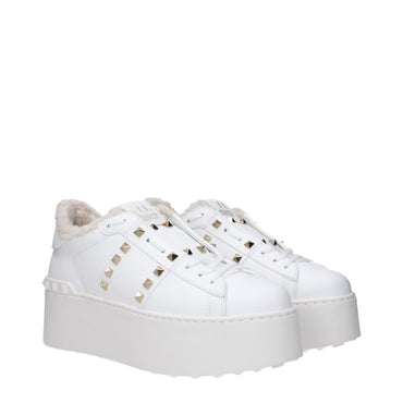 Valentino Garavani White Leather Sneakers