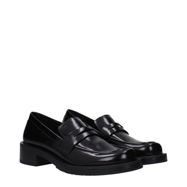 Stuart Weitzman Black Leather Loafer