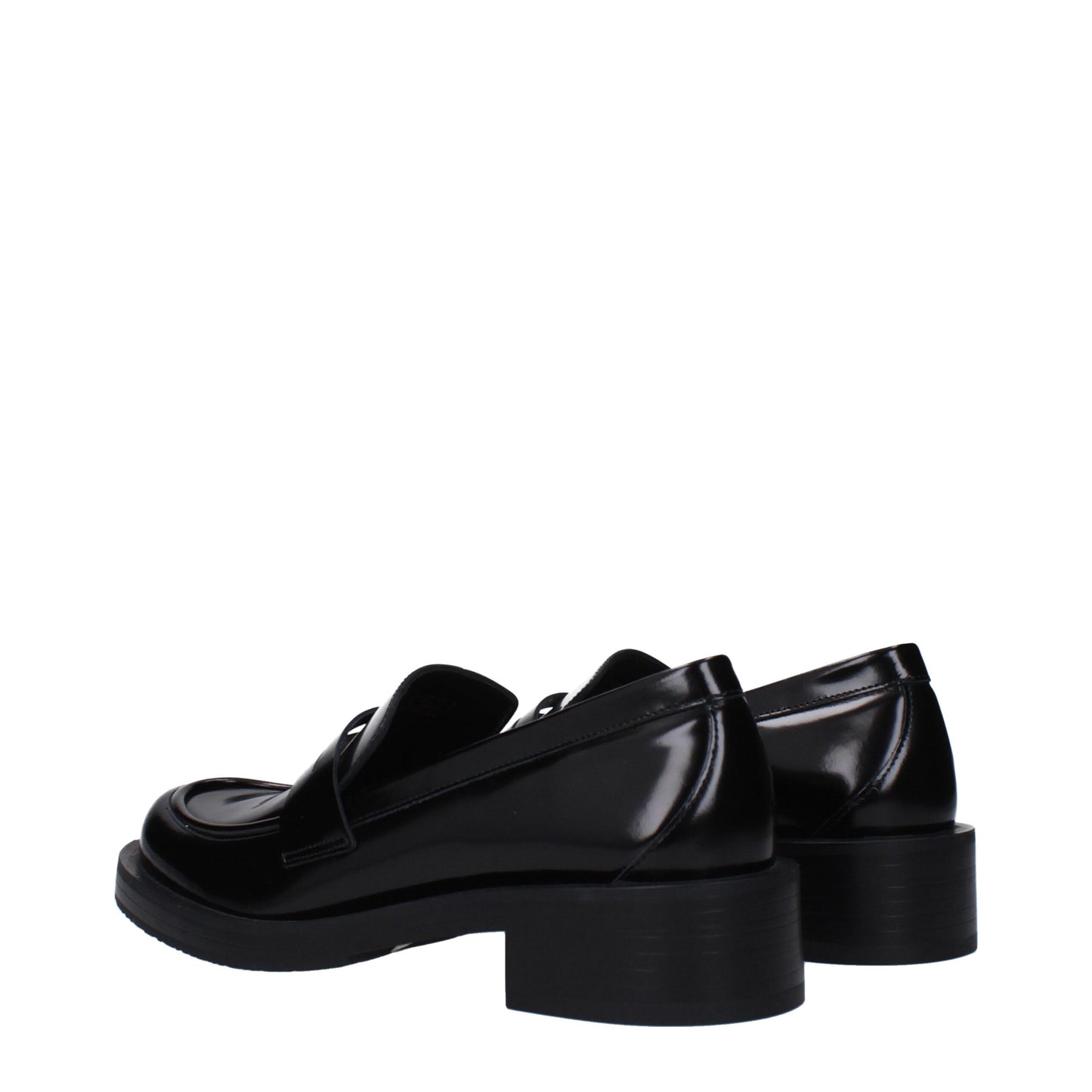 Stuart Weitzman Black Leather Loafer