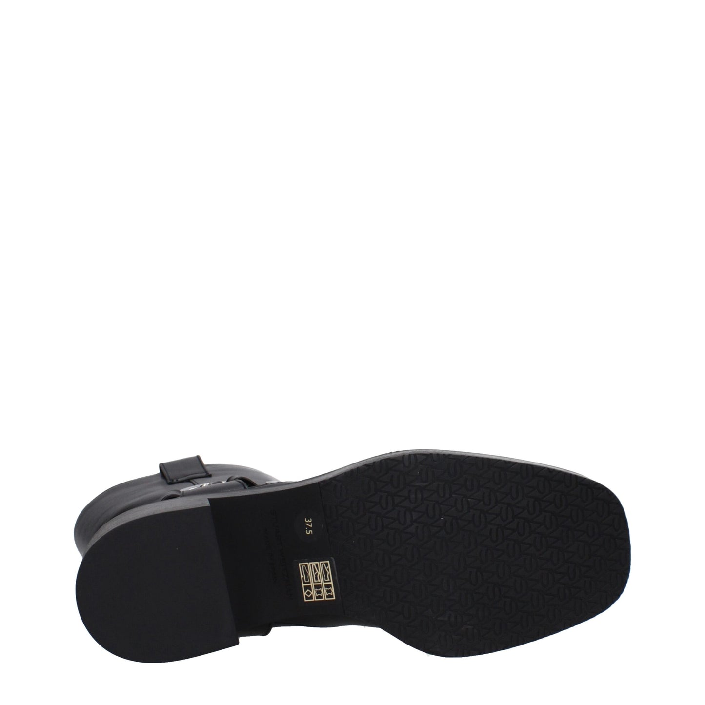 Stuart Weitzman Black Leather Ankle