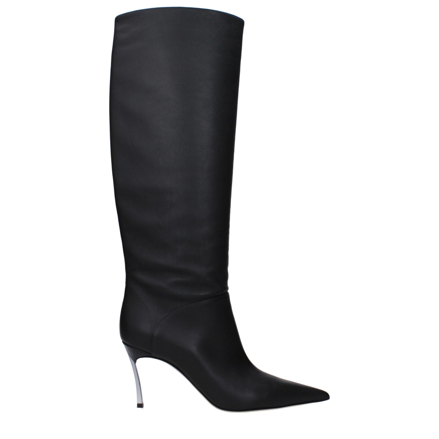 Casadei Black Leather Boot