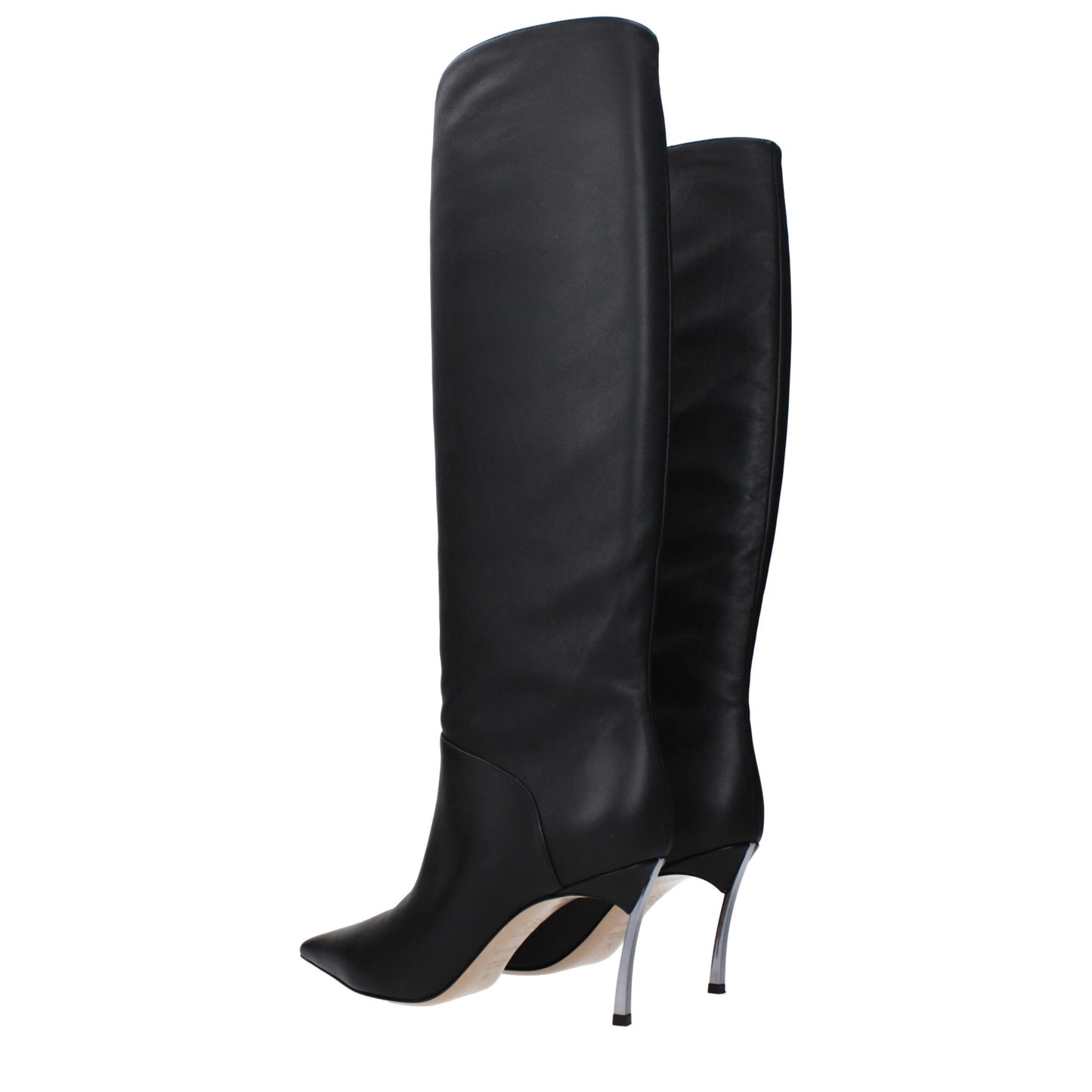 Casadei Black Leather Boot