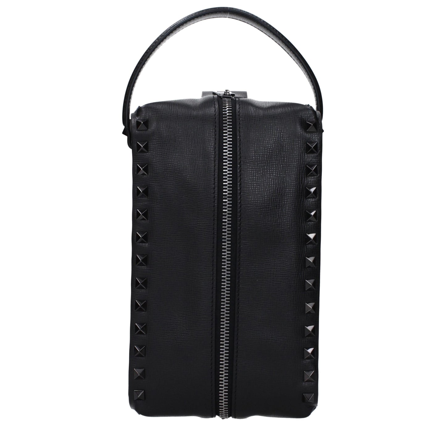Valentino Garavani Black Leather Clutch Bag