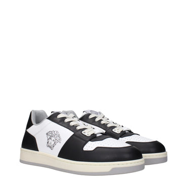 Versace White Leather Sneakers