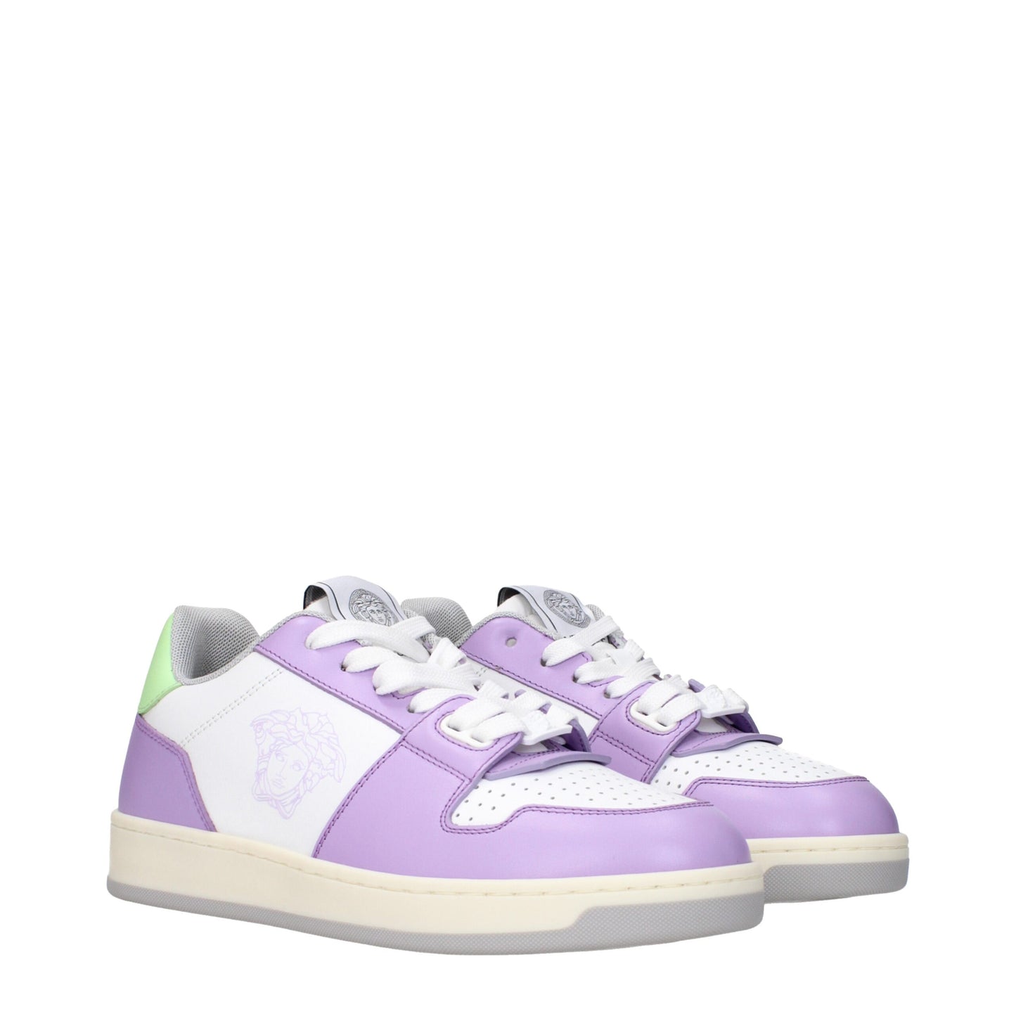 Versace White Leather Sneakers