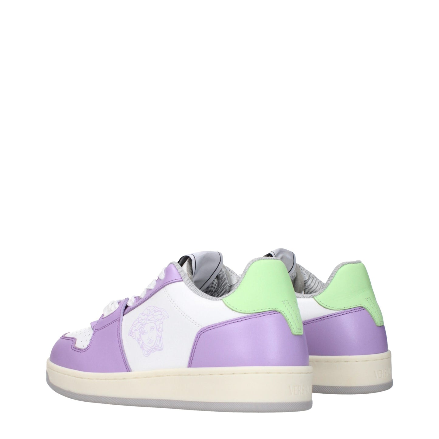 Versace White Leather Sneakers