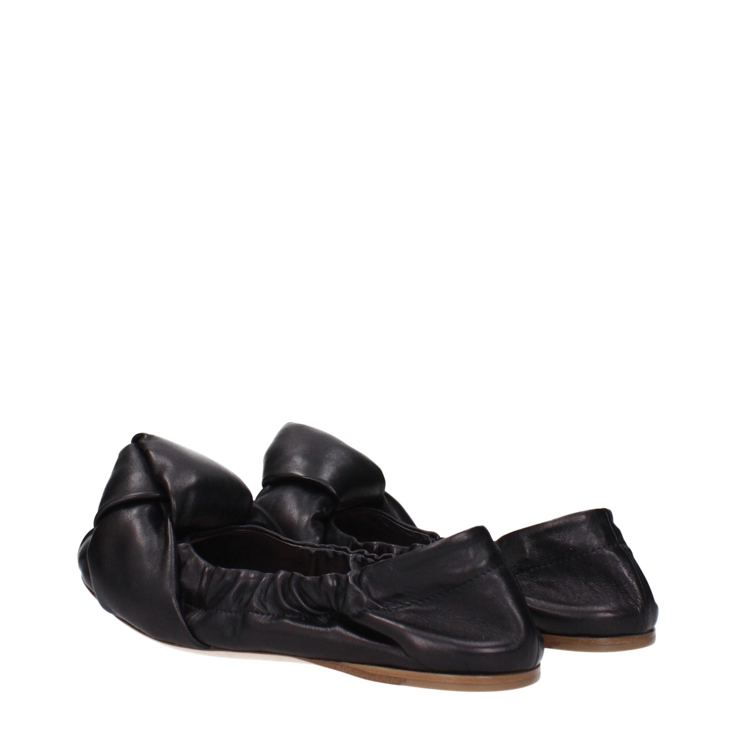 Miu Miu Black Leather Ballet Flat