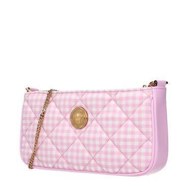 Versace Pink Fabric Shoulder Bag
