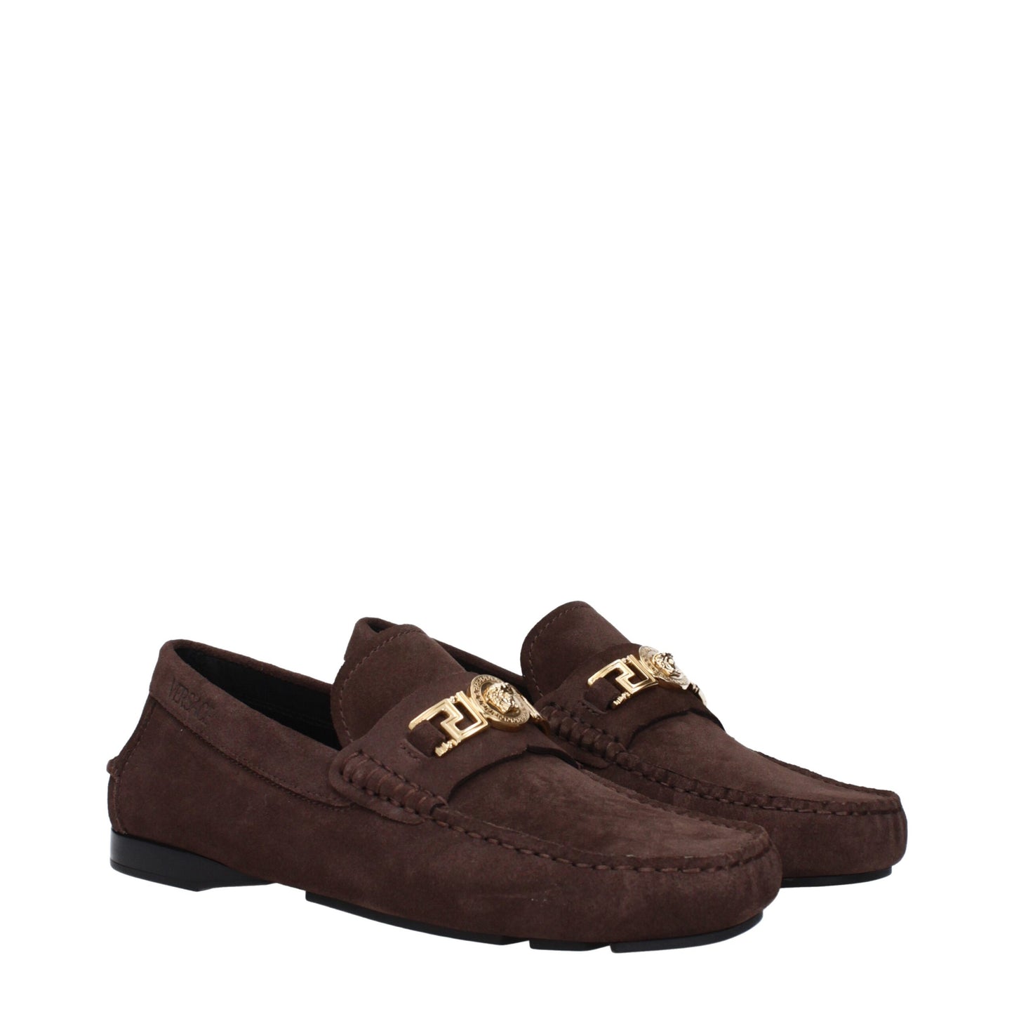 Versace Brown Leather Loafer