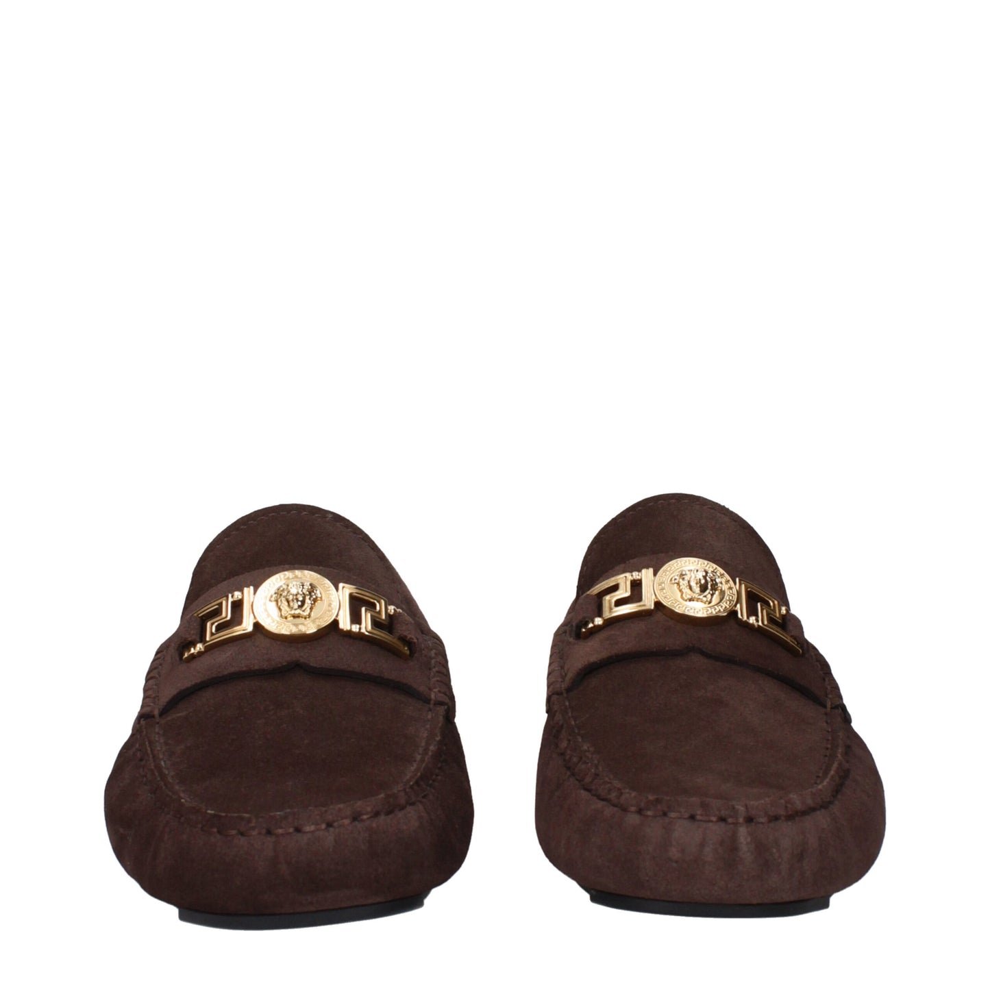 Versace Brown Leather Loafer