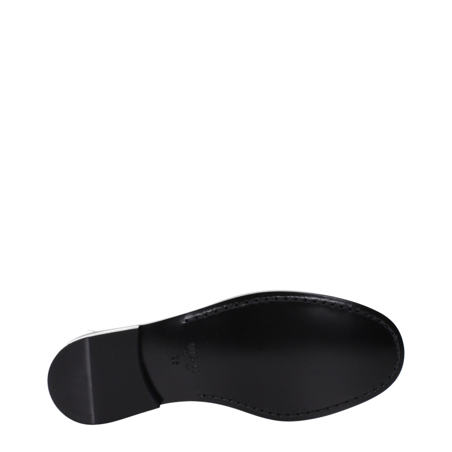 Versace Gray Leather Loafer
