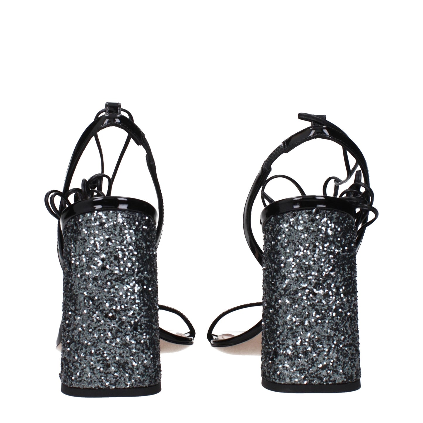 Miu Miu Black Leather Sandal