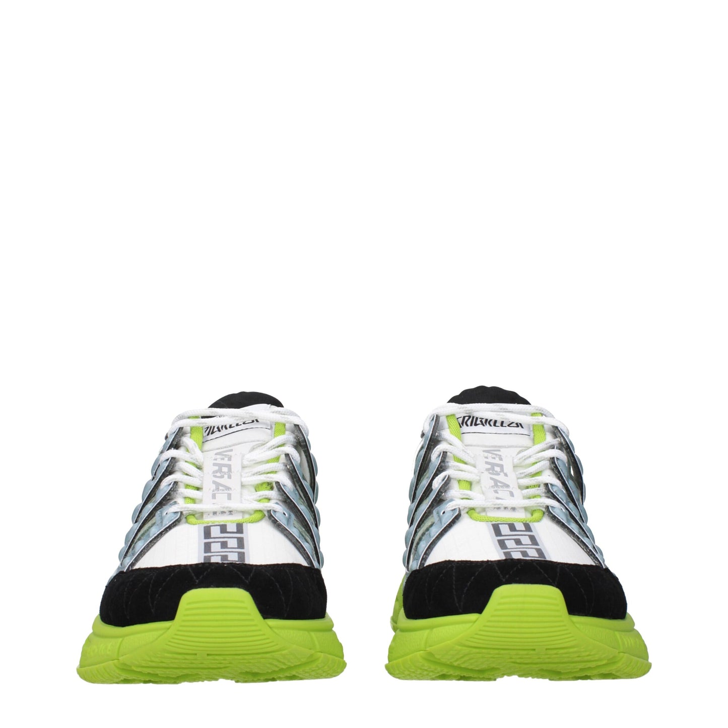 Versace White Fabric Sneakers
