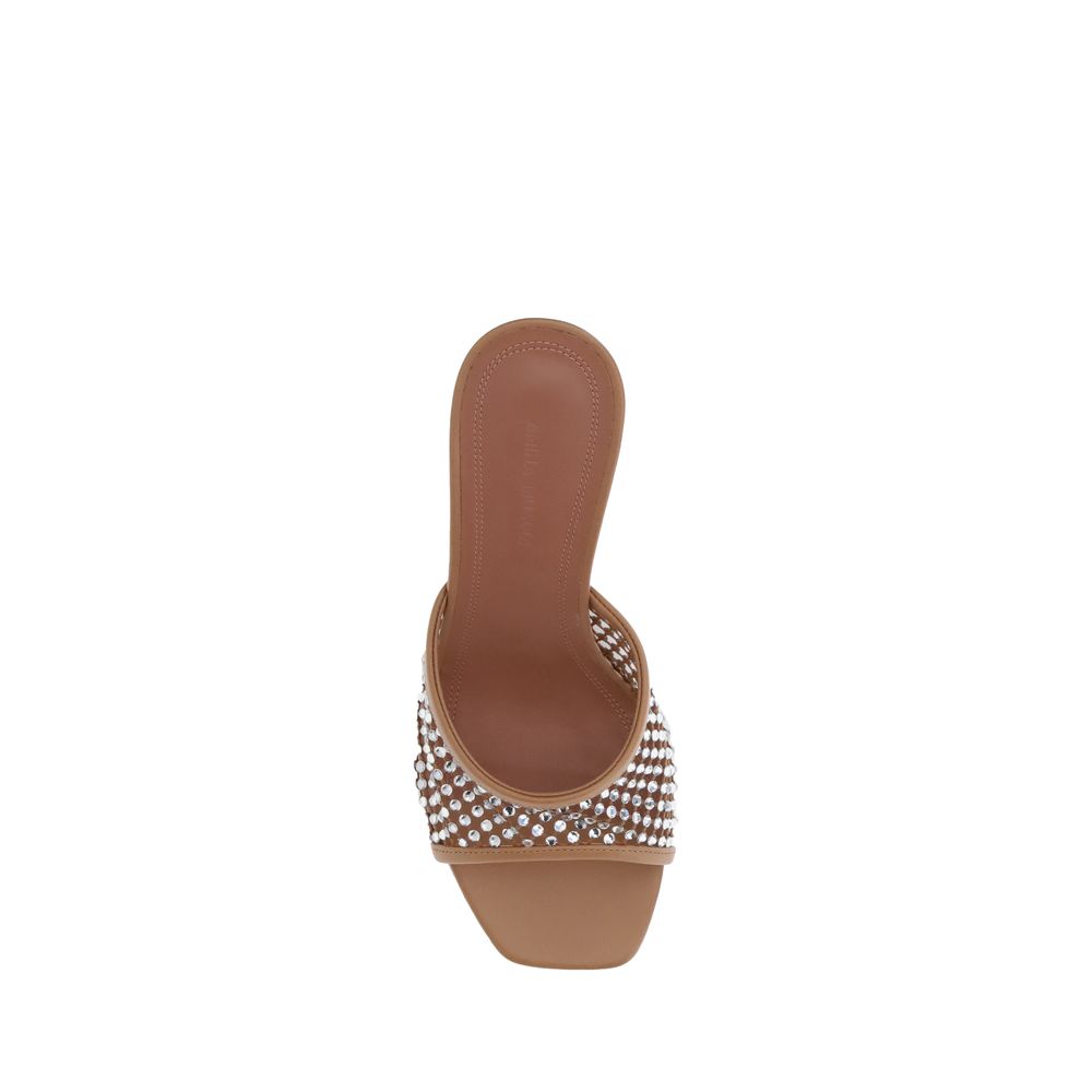 Amina Muaddi Lupita Crystal Sandals
