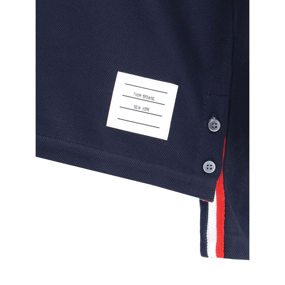 Thom Browne RELAXED FIT SHORT SLEEVE TEE W/ CENTER B