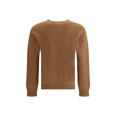 Jil Sander Brown Fleece Wool Sweatshirt