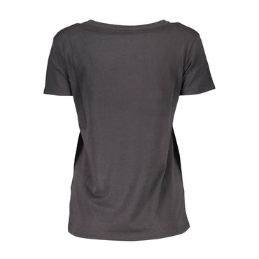 Scervino Street Black Cotton Tops & T-Shirt