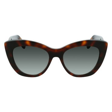 Salvatore Ferragamo Brown Acetate Sunglasses