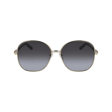 Salvatore Ferragamo Gold Metal Sunglasses