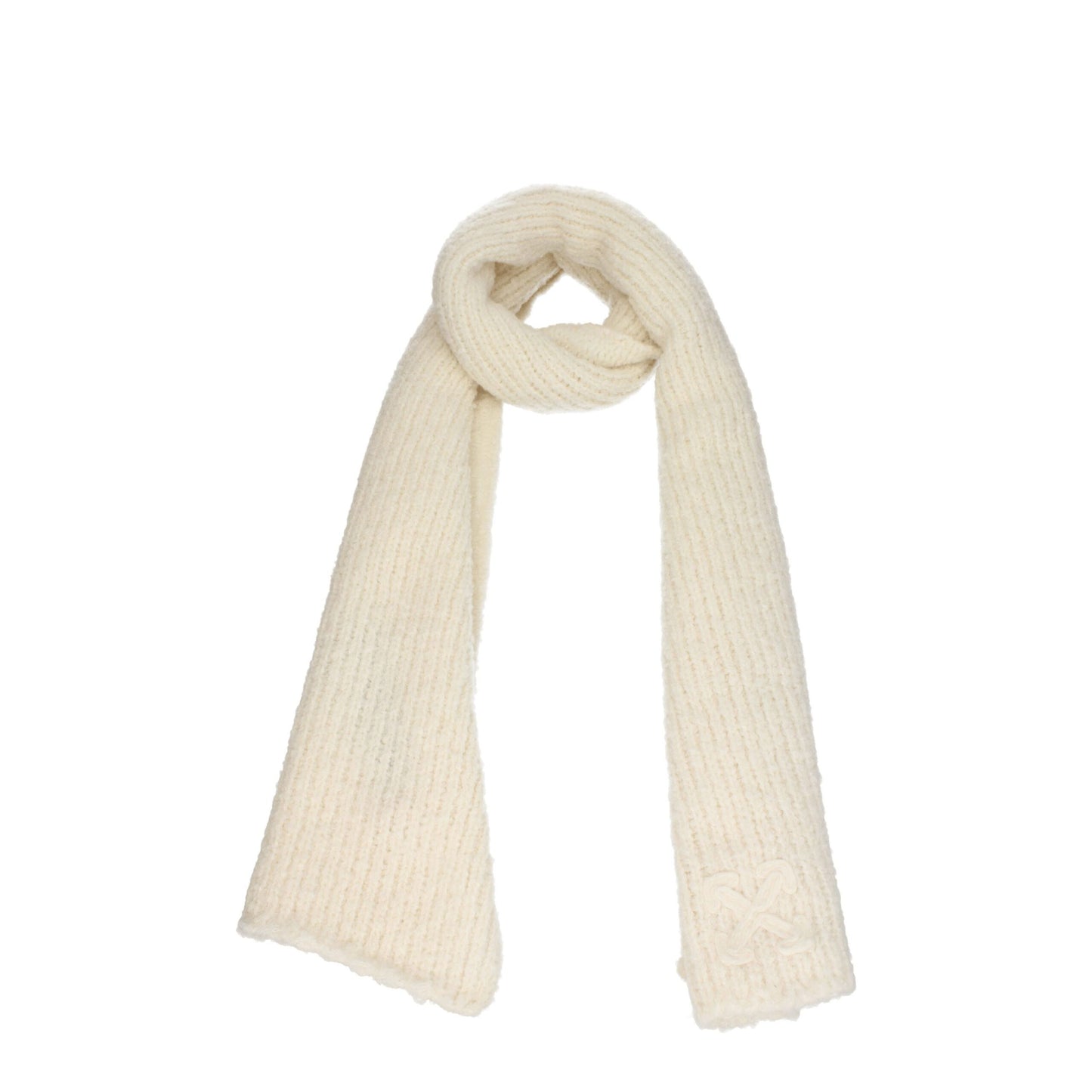 Off-White Beige Wool Scarves