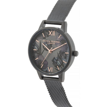 Olivia Burton Black Stainless Steel Watch