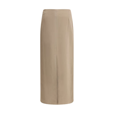 Brunello Cucinelli Satin midi Skirt