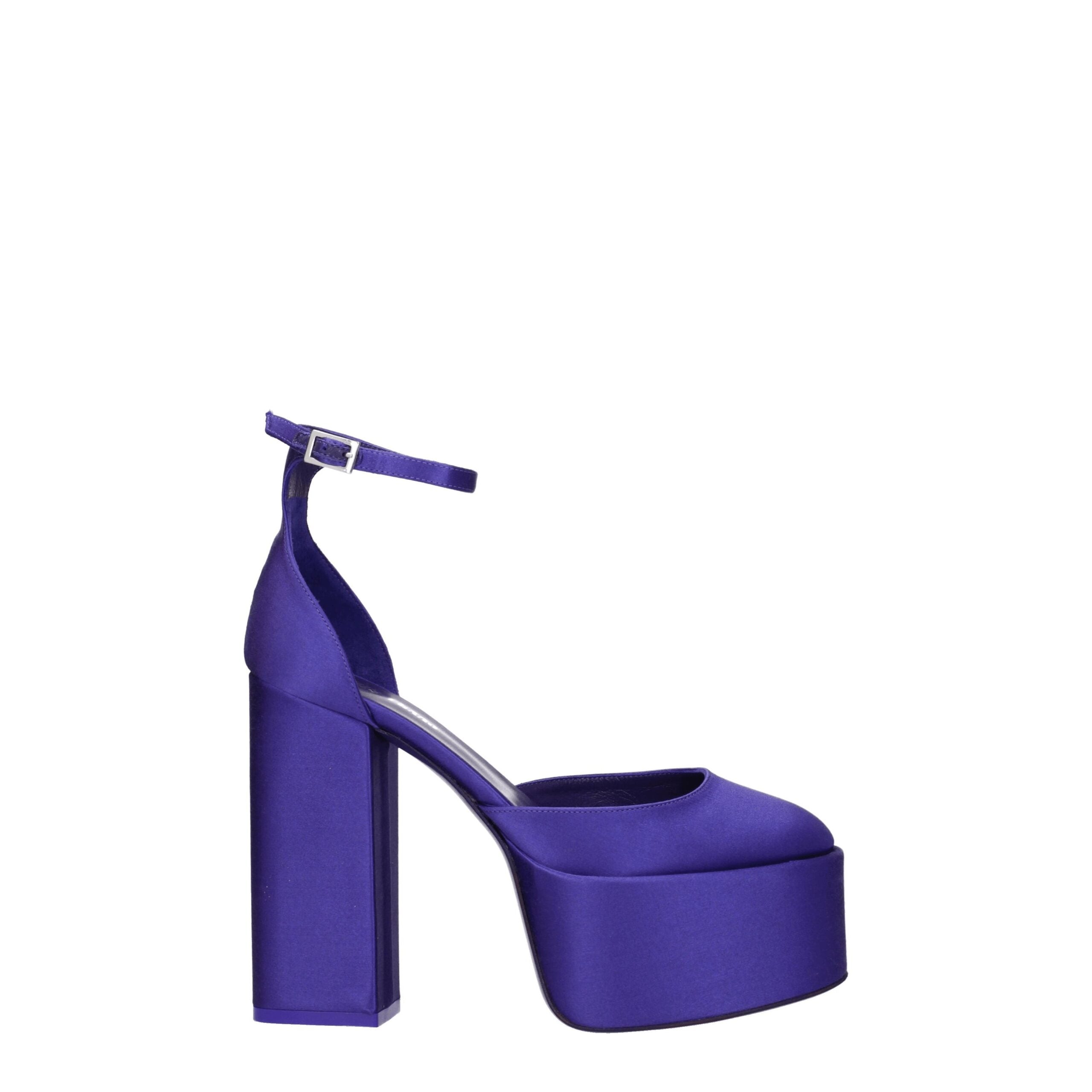 Paris Texas Purple Satin Sandal