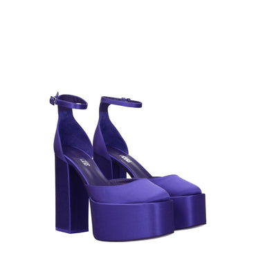 Paris Texas Purple Satin Sandal