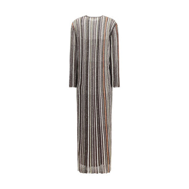 Missoni Striped long Dress with sequins