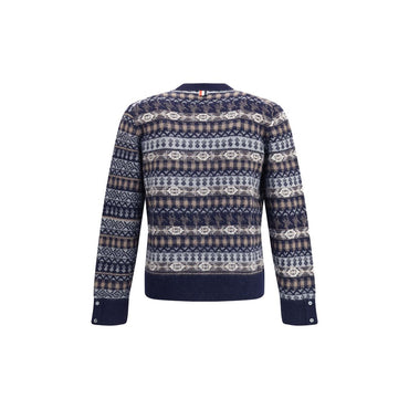Thom Browne FUN MIX FAIRISLE FLOAT JACQUARD RELAXED