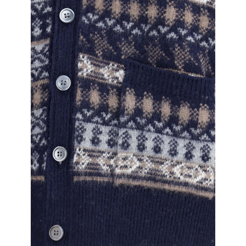 Thom Browne FUN MIX FAIRISLE FLOAT JACQUARD RELAXED