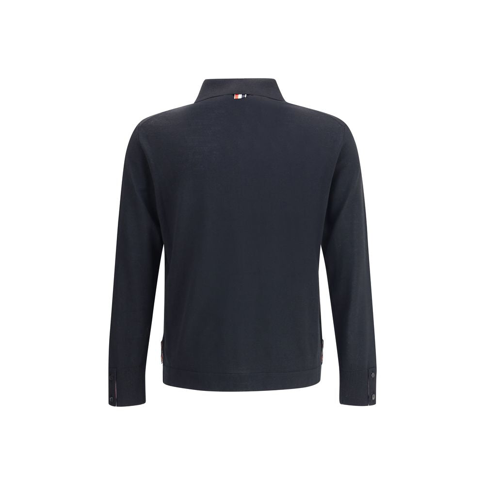 Thom Browne JERSEY STITCH BUTTON DOWN POINT COLLAR L