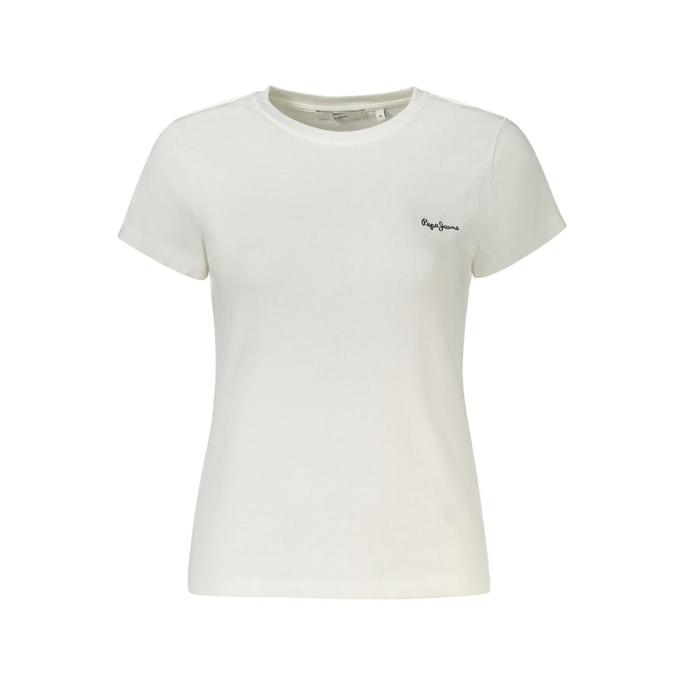Pepe Jeans White Cotton Tops & T-Shirt